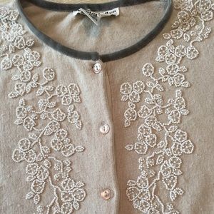 Winter Silks beaded cardigan, size M